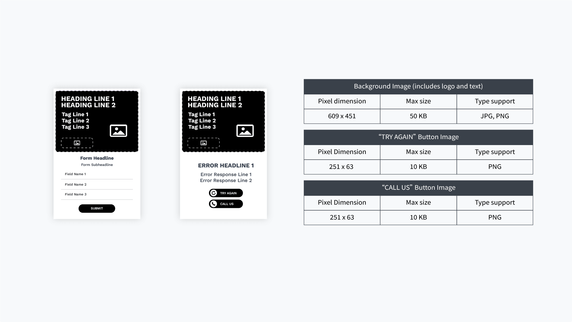 LeadFlow 360 Static Form Rich Media Display Ad Media Requirements.