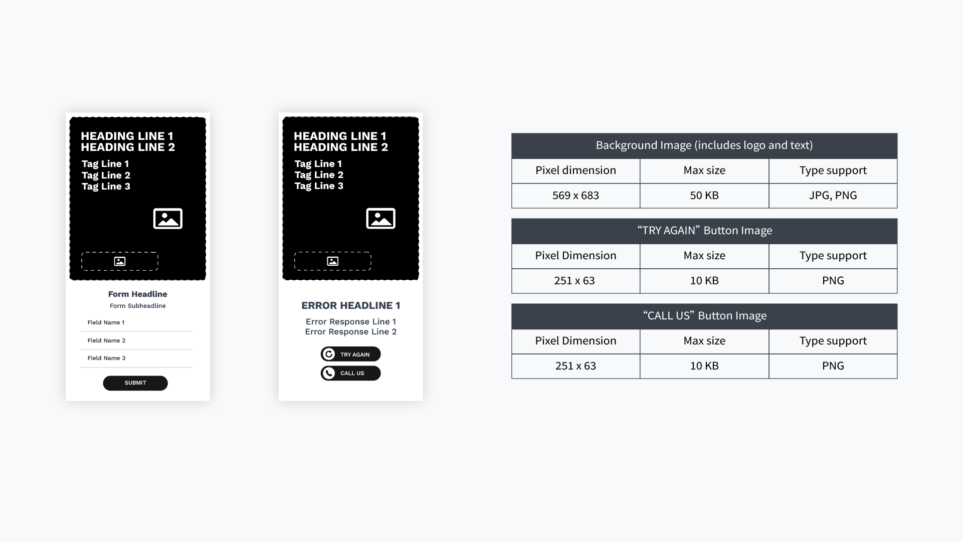 LeadFlow 360 Static Form Rich Media Display Ad Media Requirements.