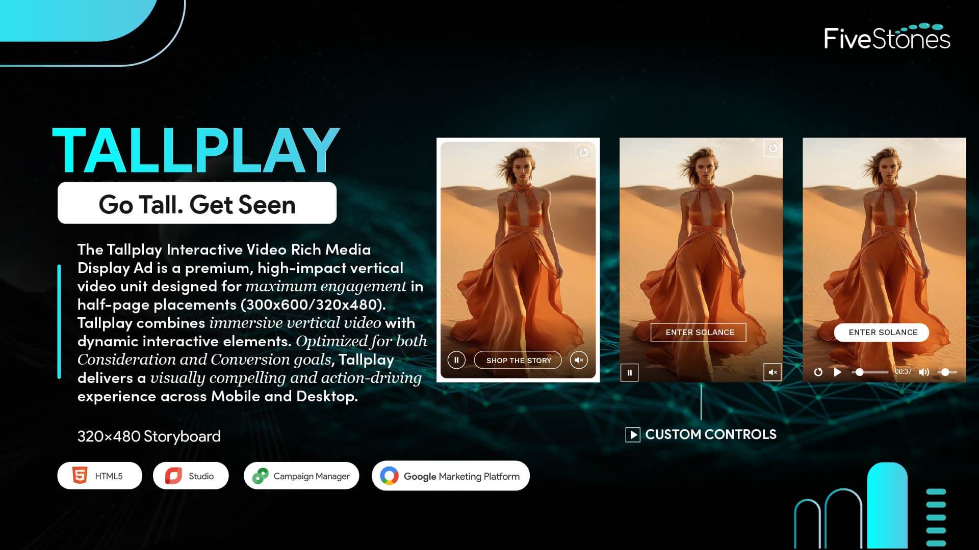 Tallplay Interactive Video Rich Media Display Ad 320x480 Storyboard_Design